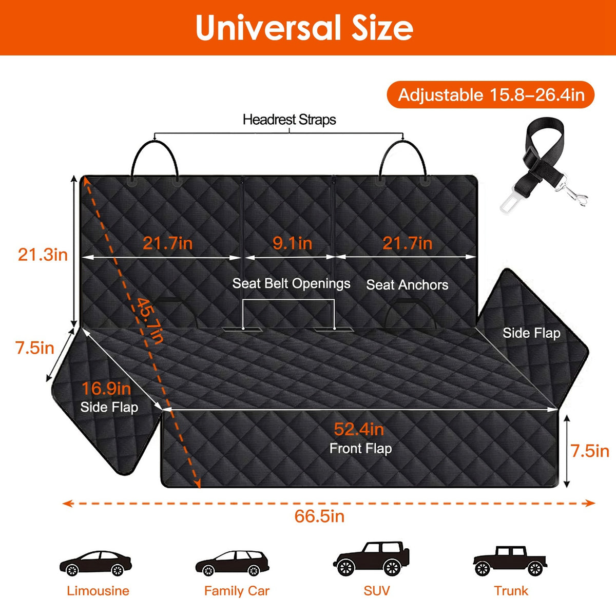 Dog Seat Protector – Easy-Clean, Waterproof, and Adventure-Ready